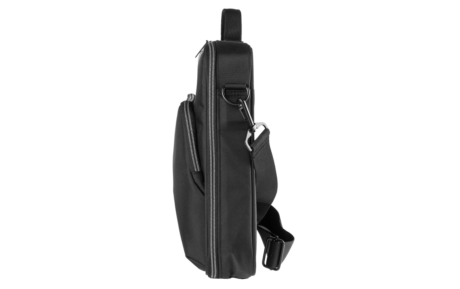 ONIT Clamshell Notebook-Tasche bis 15,6" – 600D rPET, mit Trolley-Band – Schwarz