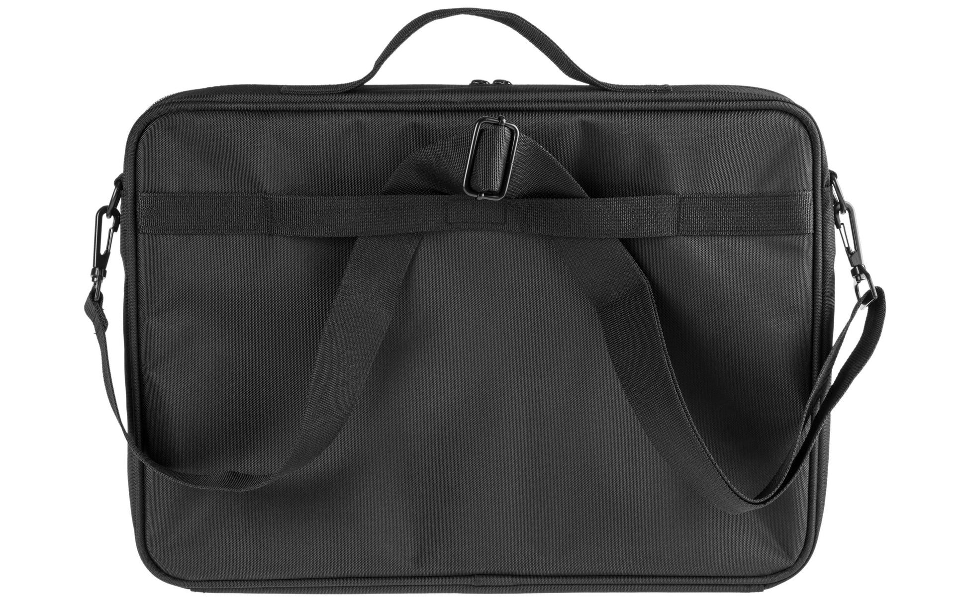 ONIT Clamshell Notebook-Tasche bis 15,6" – 600D rPET, mit Trolley-Band – Schwarz
