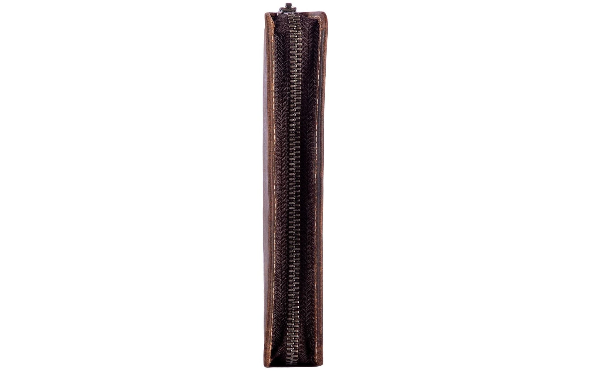 Alpenleder Etui Schlamperetui, leer – old havana/braun – Leder