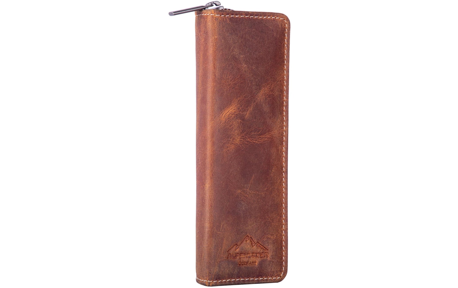 Alpenleder Etui Schlamperetui, leer – wild camel – Leder