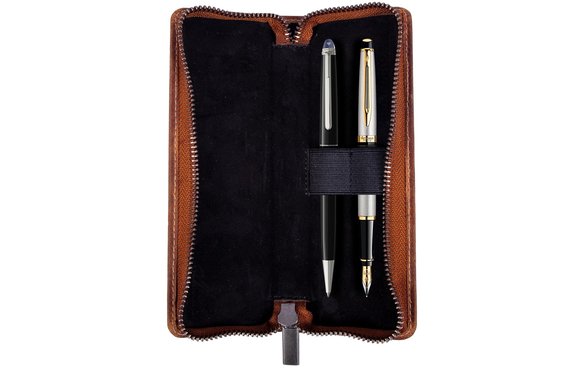 Alpenleder Etui Schlamperetui, leer – wild camel – Leder