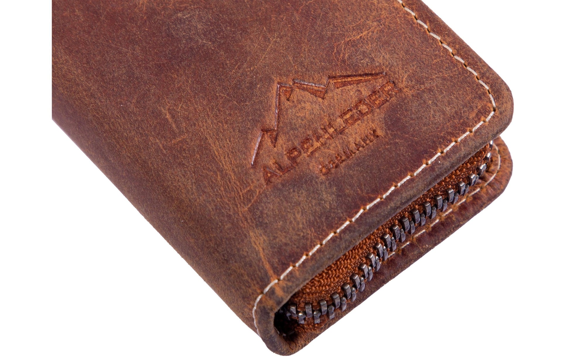 Alpenleder Etui Schlamperetui, leer – wild camel – Leder
