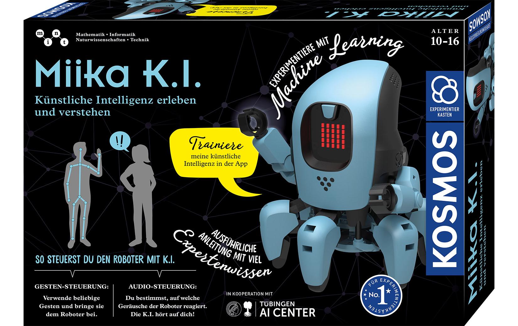 Kosmos Experimentier-Bausatz – MiiKA K.I., Robotik, Beleuchtung, ab 10 Jahren, Deutsch