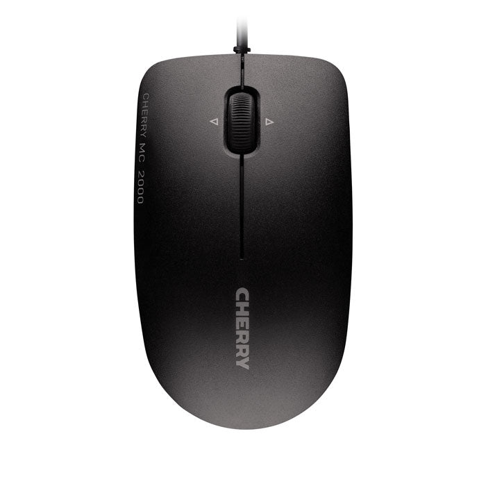 CHERRY MC 2000 Maus – kabelgebunden, USB-A, 1'600 dpi, 3 Tasten, beidhändig, schwarz