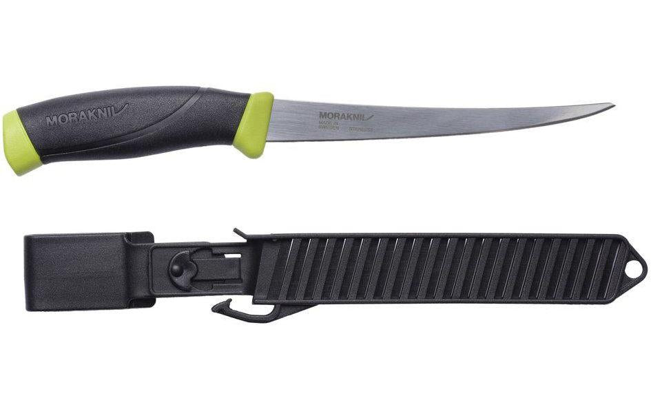 Morakniv Fishing Comfort 155 (S) – Filetiermesser 155 mm, Edelstahl, TPE-Griff, Fingerschutz