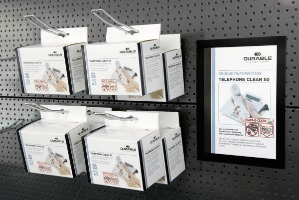 Durable DURAFRAME Magnetic Magnetrahmen – A5 – Silber – 5er-Pack
