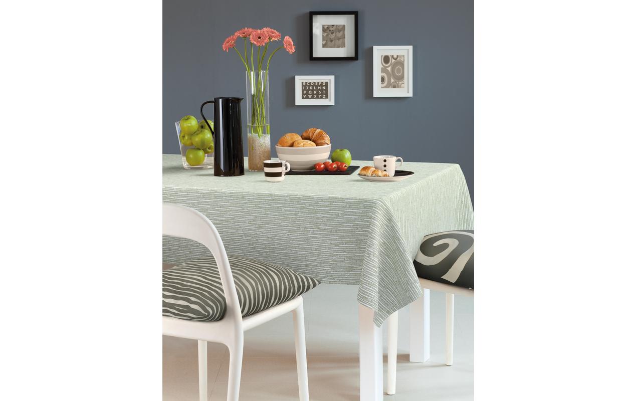d-c-fix Tischdecke – Ø 150 cm, rund, PP, Grün, Monte Carlo Japondi