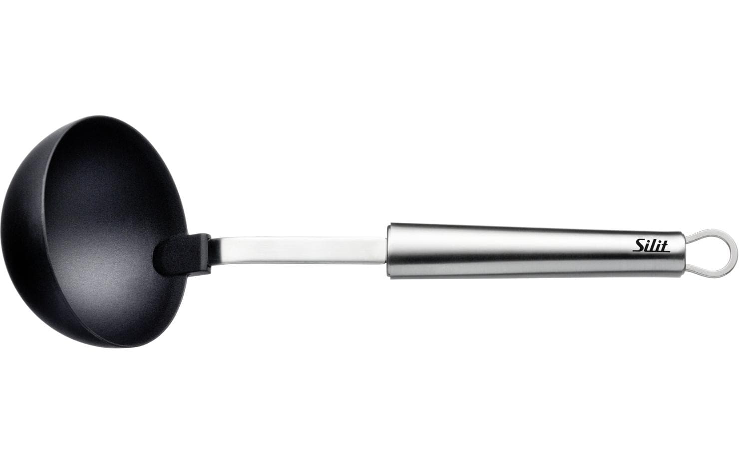 Silit Schöpflöffel 30 cm, Kunststoff/Edelstahl, Schwarz/Silber
