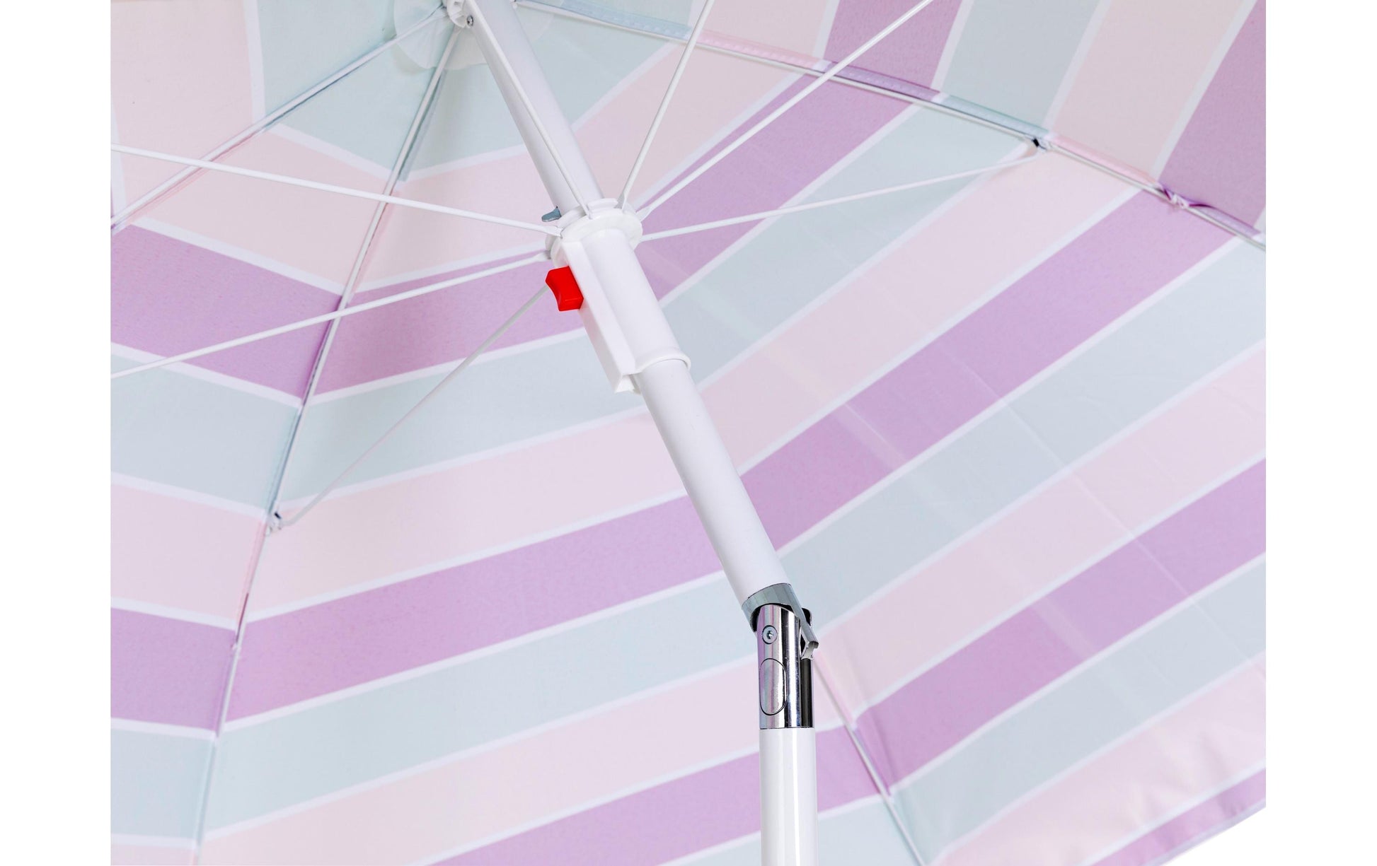 KOOR Sonnenschirm Lido – rund Ø 150 cm, faltbar, höhenverstellbar, mehrfarbig (hellorange, pink, mint), für Aussenbereich