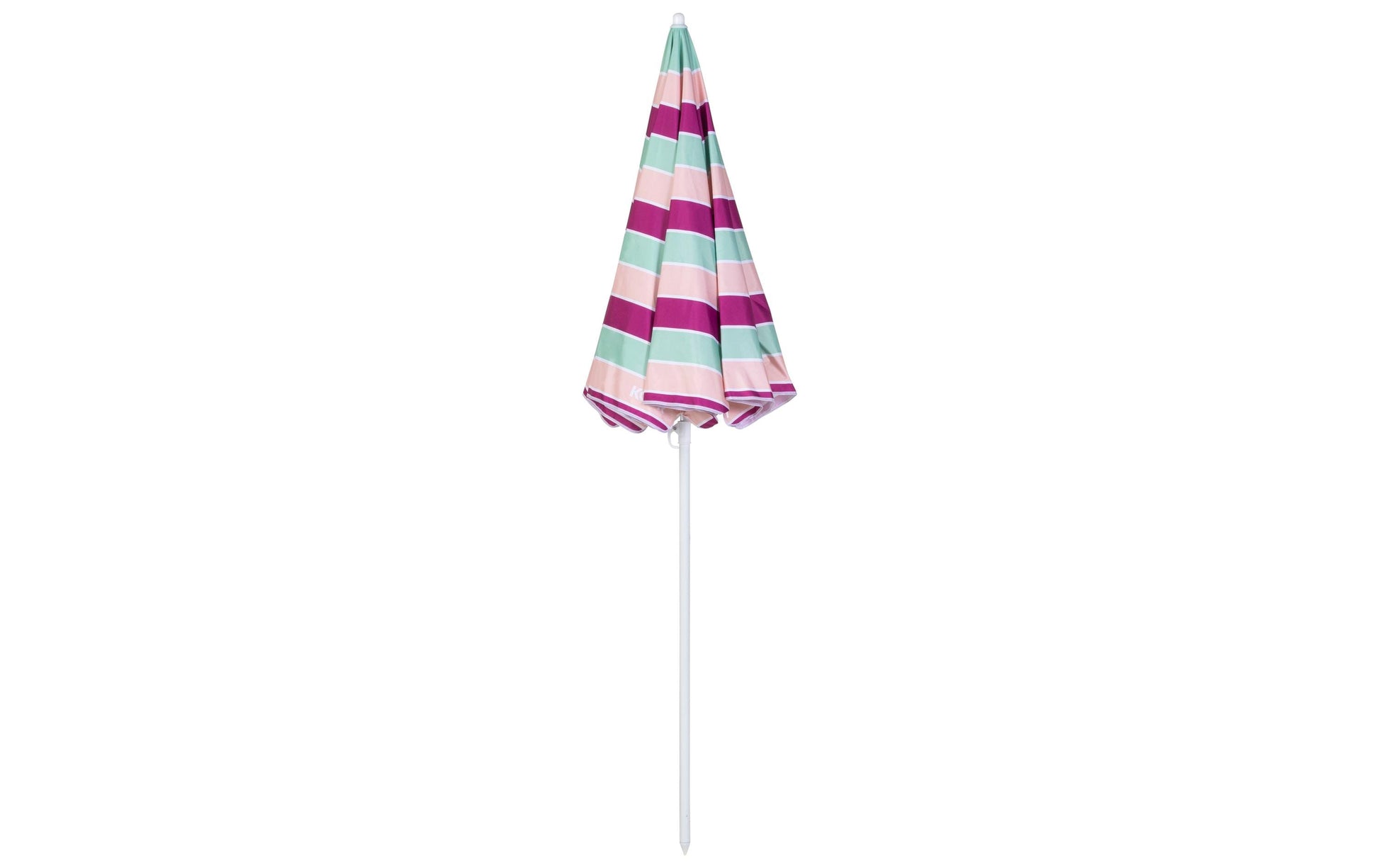 KOOR Sonnenschirm Lido – rund Ø 150 cm, faltbar, höhenverstellbar, mehrfarbig (hellorange, pink, mint), für Aussenbereich