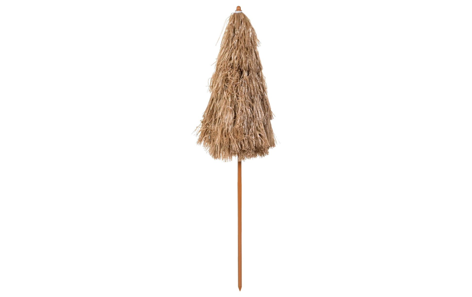 KOOR Strandschirm – Ø 150 cm – braun gemustert – höhenverstellbar