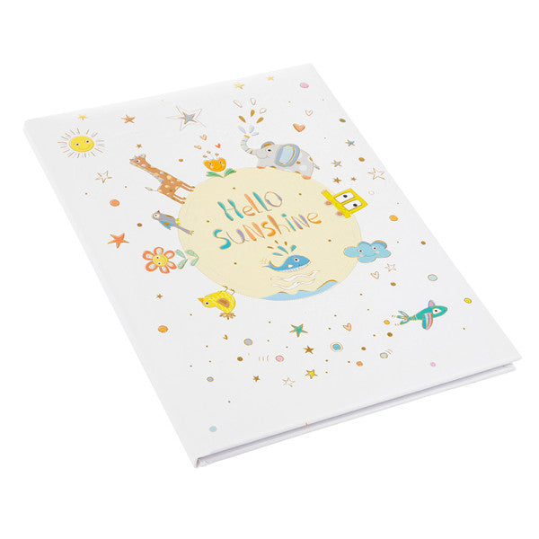 Goldbuch Babytagebuch Hello Sunshine – 44 Seiten – 210 × 280 mm – Gebunden, Mehrfarbig