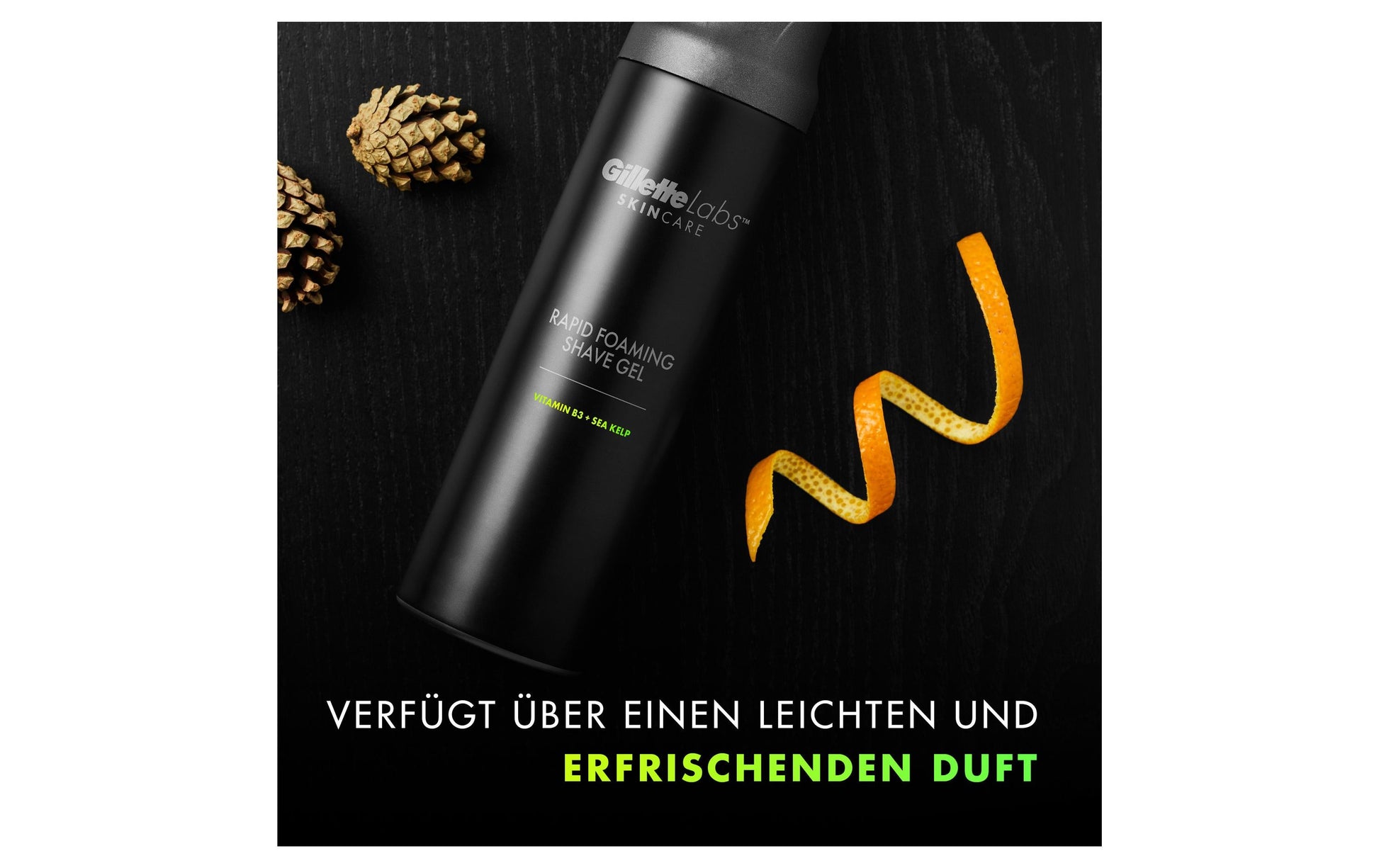Gillette Labs Rasiergel – kühlend, beruhigend – 198 ml