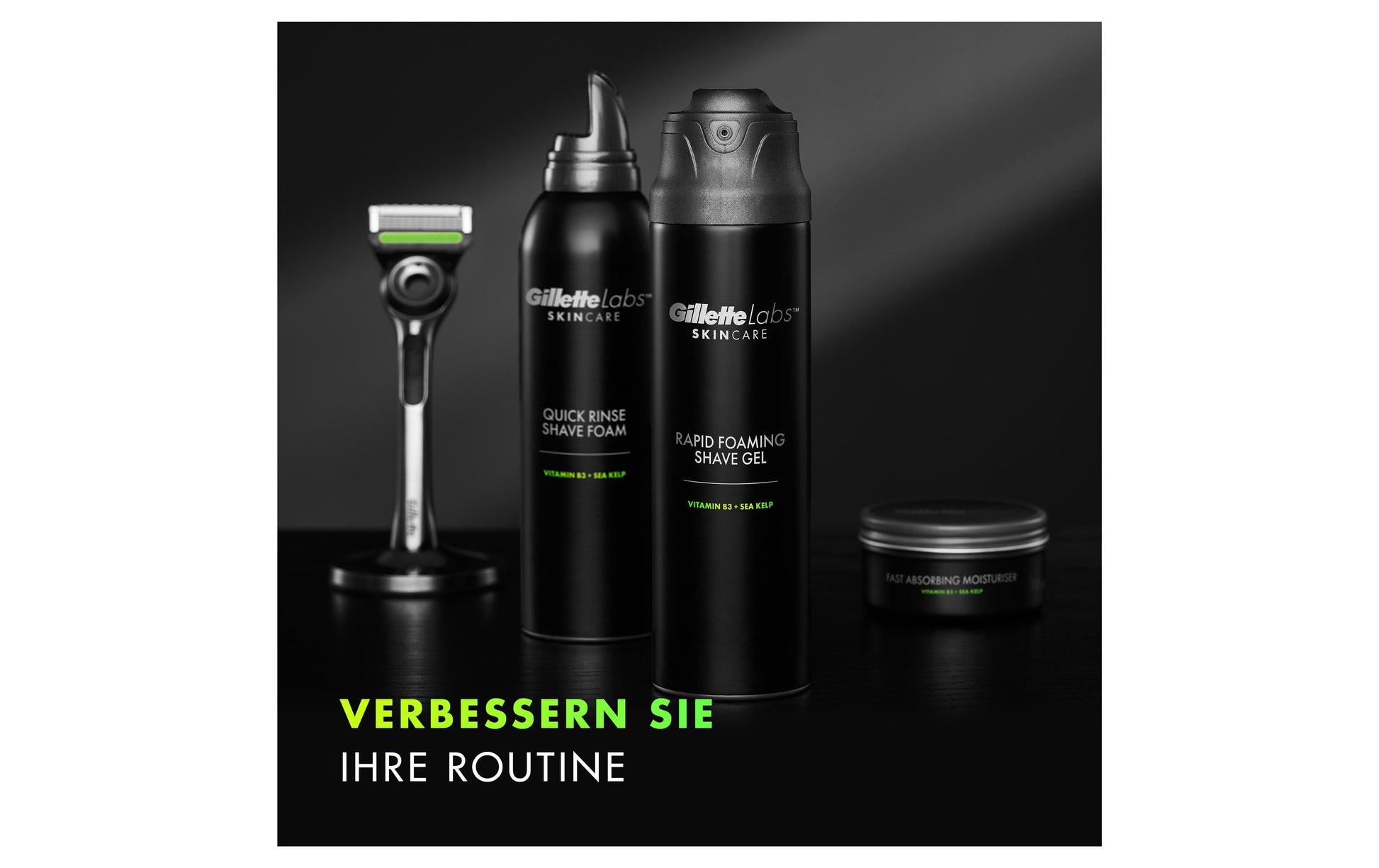 Gillette Labs Rasiergel – kühlend, beruhigend – 198 ml