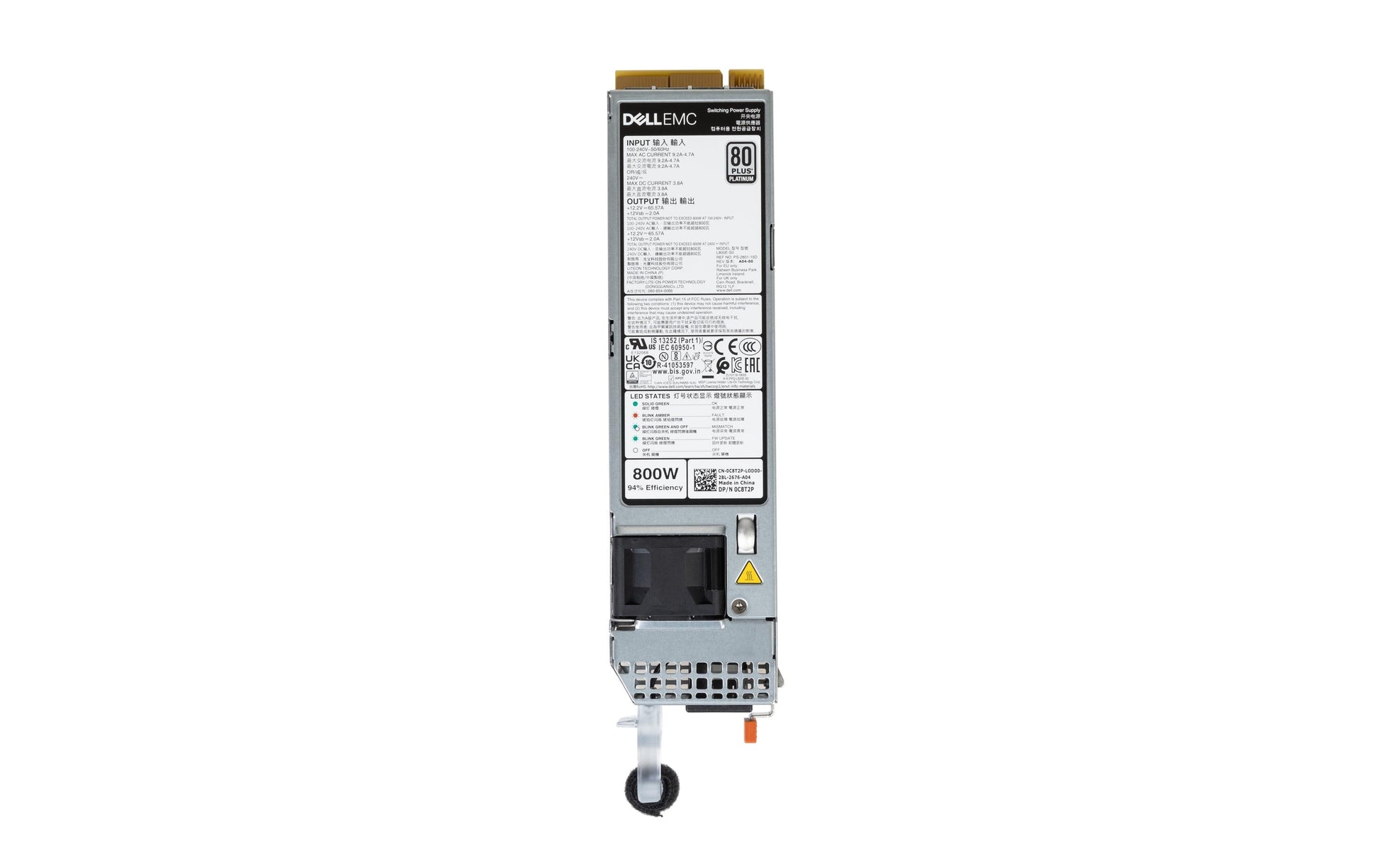 DELL Netzteil – 800 W – für PowerEdge R450, PowerEdge R550, PowerEdge R650 und andere