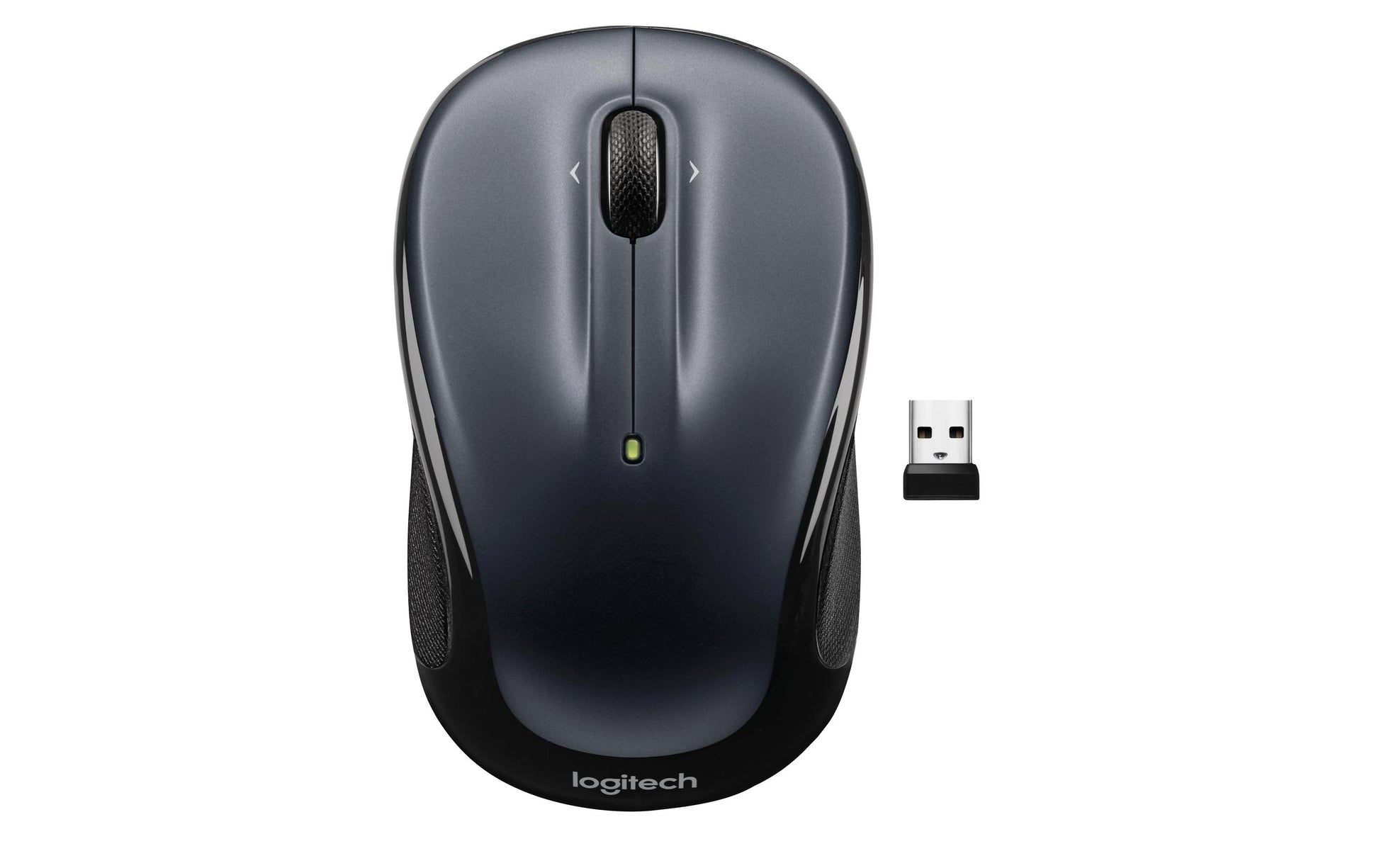 Logitech M325s – Maus – Kabellos (2,4 GHz), beidhändig, Schwarz