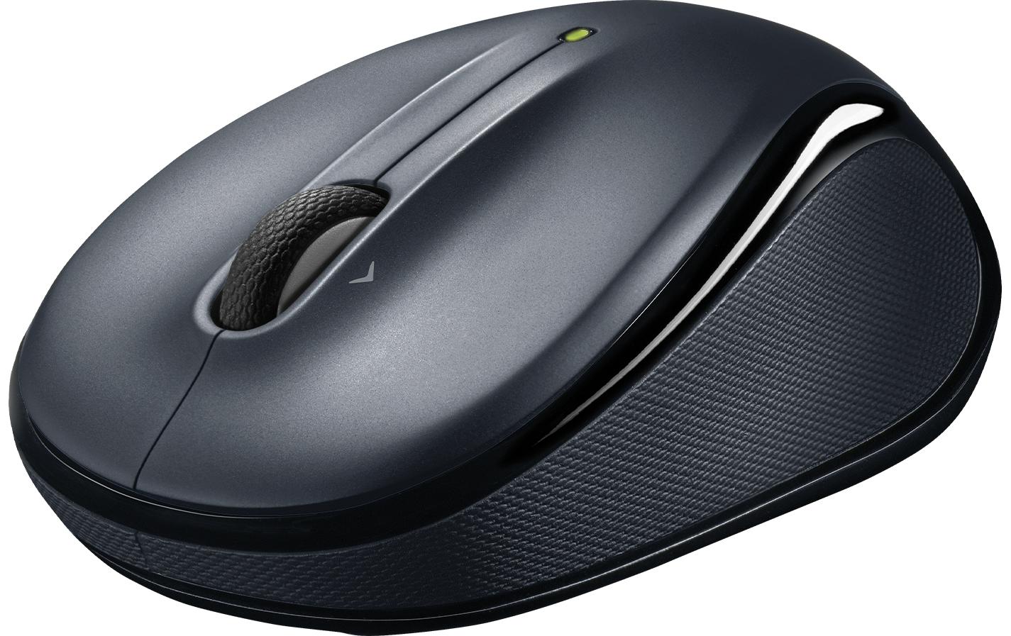 Logitech M325s – Maus – Kabellos (2,4 GHz), beidhändig, Schwarz