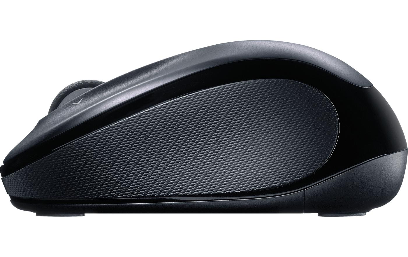 Logitech M325s – Maus – Kabellos (2,4 GHz), beidhändig, Schwarz