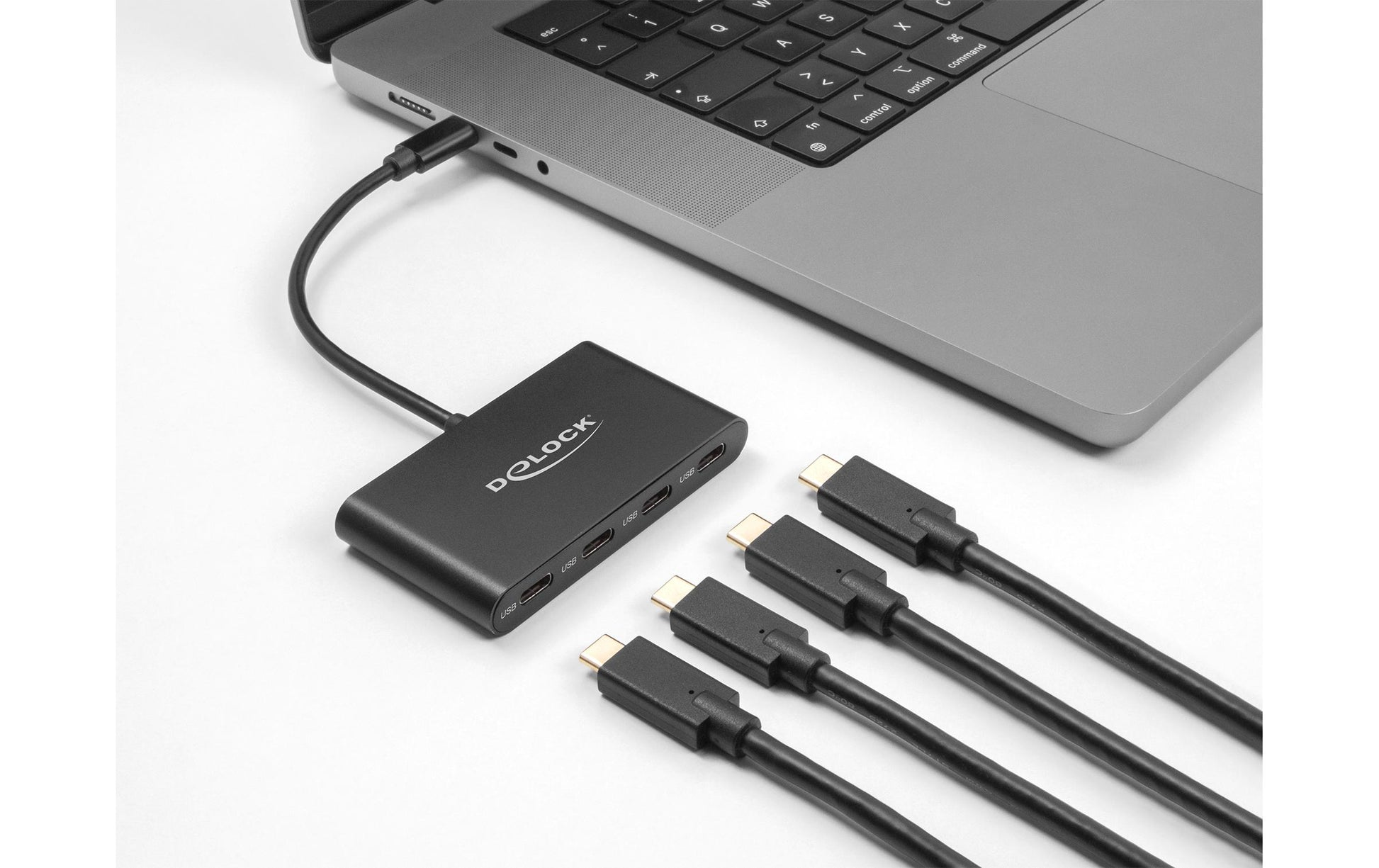 DeLOCK USB-Hub – 4× USB-C, 10 Gbit/s, für Windows/Mac/Linux