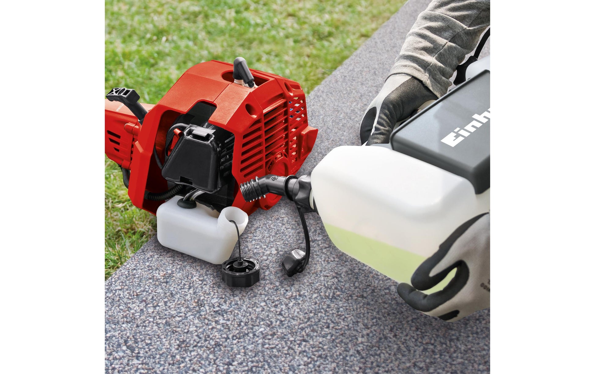 Einhell GC-PT 2538/1 I AS – Benzin-Trimmer 380 mm, 0,6 kW, Faden, Schwarz/Rot/Silber
