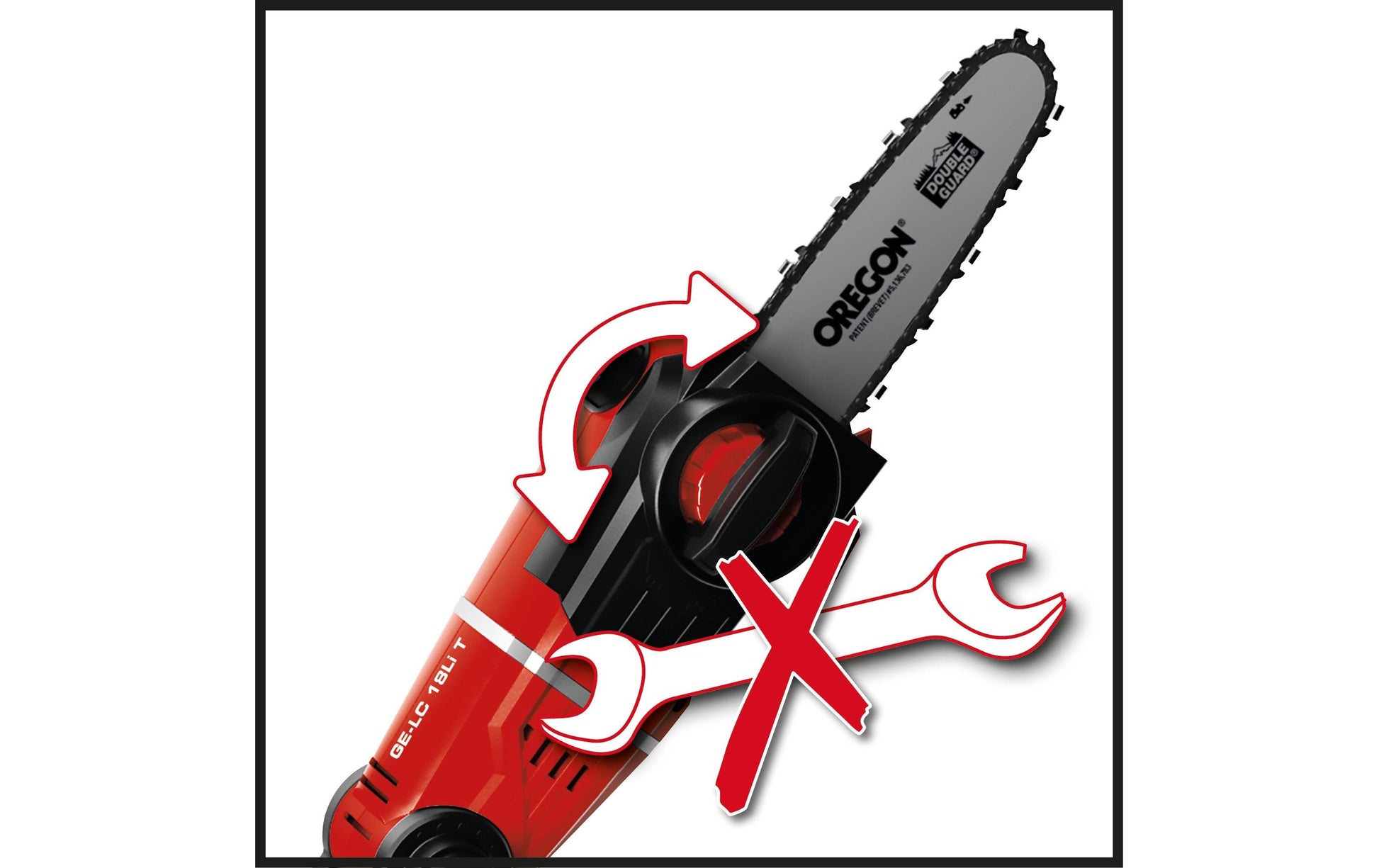 Einhell GE-HH 18 Li T Akku-Hochentaster – 18 V – Schwertlänge 200 mm – inkl. Akku & Ladegerät – Power X-Change