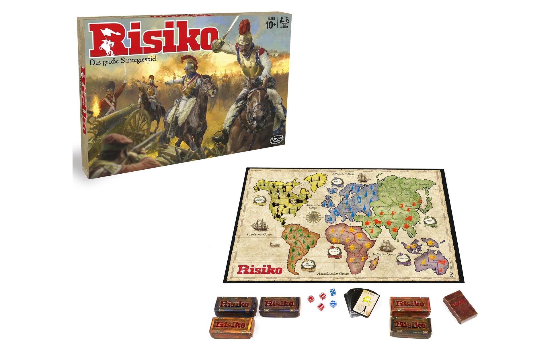 Hasbro Risiko Refresh – Strategiespiel, 2–5 Spieler, ab 10 J., 30 min, DE