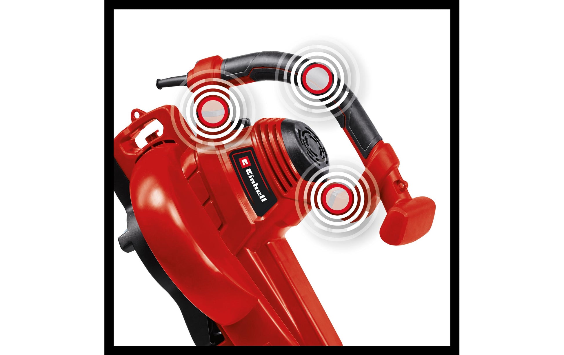 Einhell GC-EL 2300 Laubsauger – 2300 W – Max. Saugleistung 840 m³/h – Häckselfunktion 15:1 – inkl. Fangsack