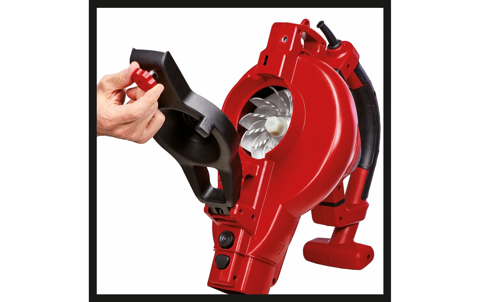 Einhell GC-EL 2300 Laubsauger – 2300 W – Max. Saugleistung 840 m³/h – Häckselfunktion 15:1 – inkl. Fangsack