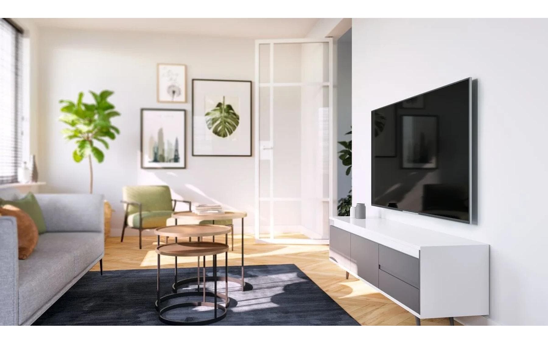 Vogel's Vogels 6VO TVM 34055BSP – Wandhalterung, fix, für 32", VESA 100×200, bis 50 kg, schwarz