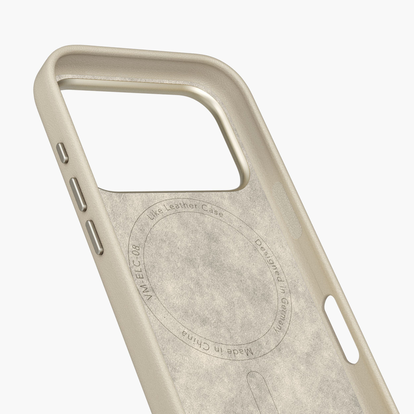 Vonmählen Backcover Like Leather – für Apple iPhone 17 Pro Max – Creme – Kunstleder