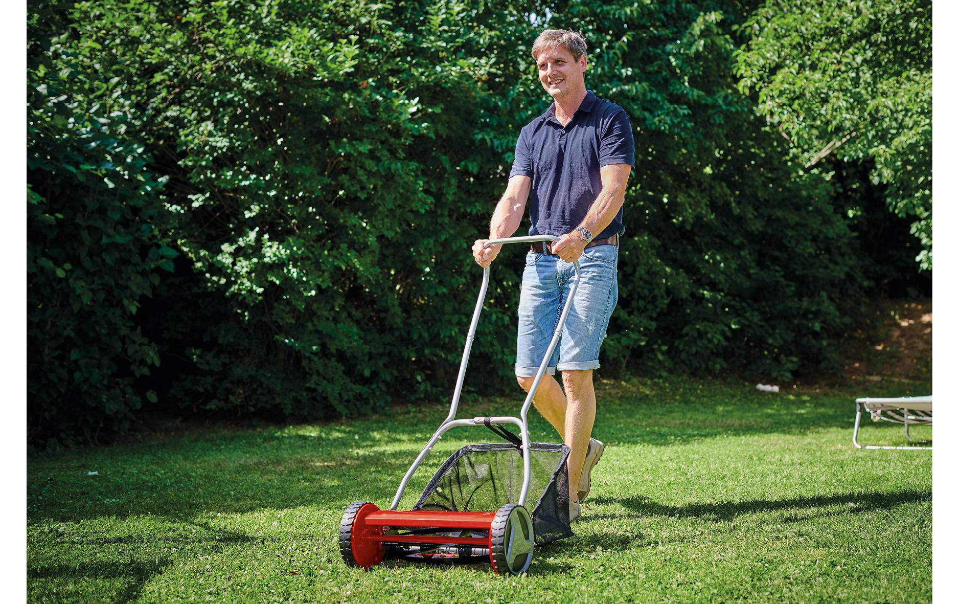 Einhell GC-HM 400 – Spindelmäher, Schnittbreite 400 mm, 27 l Fassungsvermögen, manuell