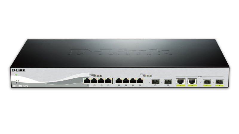 D-Link DXS-1210-12TC/E – Managed L2 Switch – 10× 10G, 2× SFP+, 19", 1U