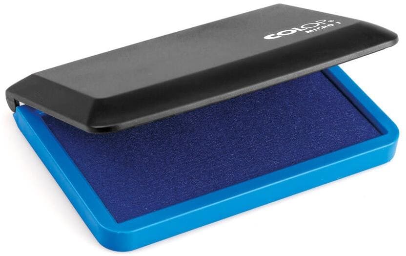 Colop Micro 1 – Stempelkissen 90 × 50 mm – Blau, Kunststoffgehäuse