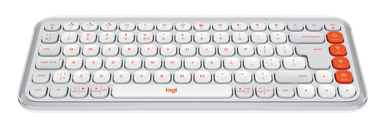 Logitech Pop Icon Keys – Tastatur, kabellos (Bluetooth), US-Layout (EN) – für Windows, macOS & Android u. a.