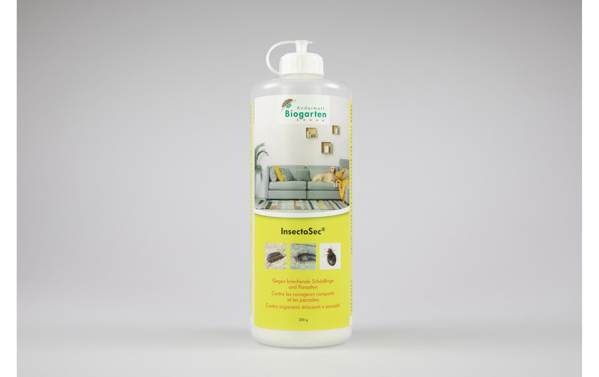 Andermatt Biogarten InsectoSec Insektizid – 200 g – weiss – Kieselgur