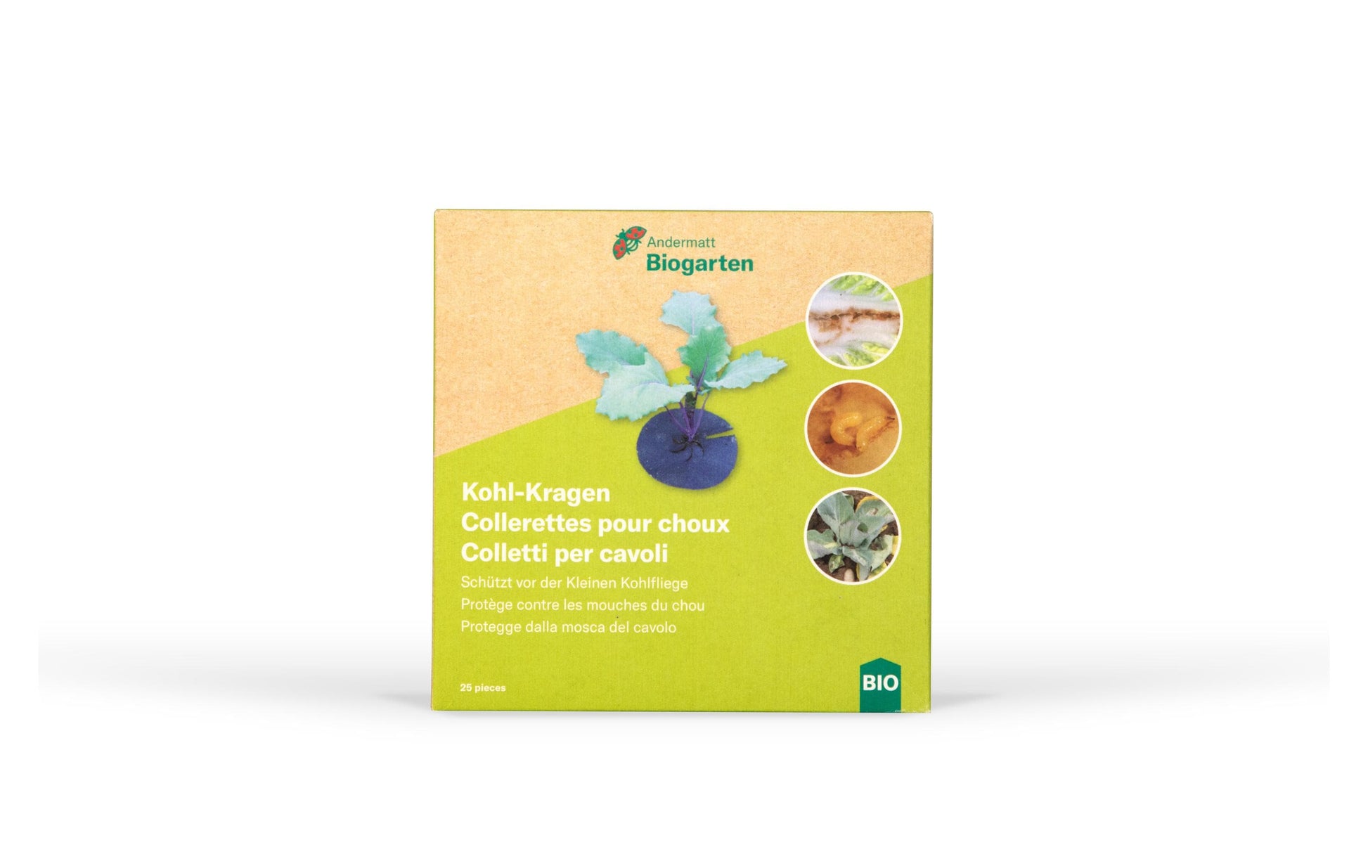 Andermatt Biogarten Insektenschutznetz – 12 × 12 cm – schwarz – Karton – 25 Stk. – für Fluginsekten