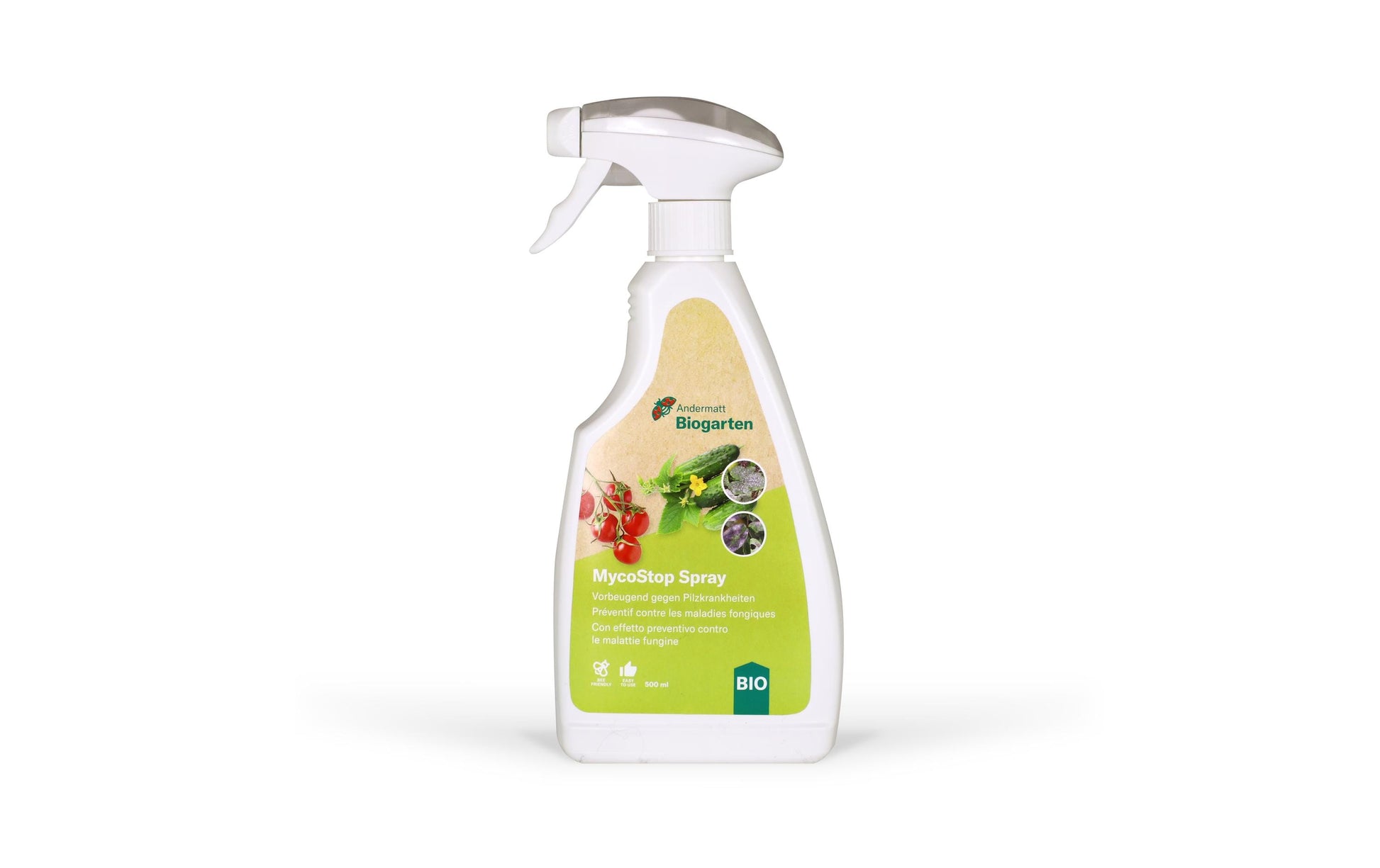 Andermatt Biogarten MycoStop Spray – 500 ml – gebrauchsfertig, bio – für Pilzkrankheiten