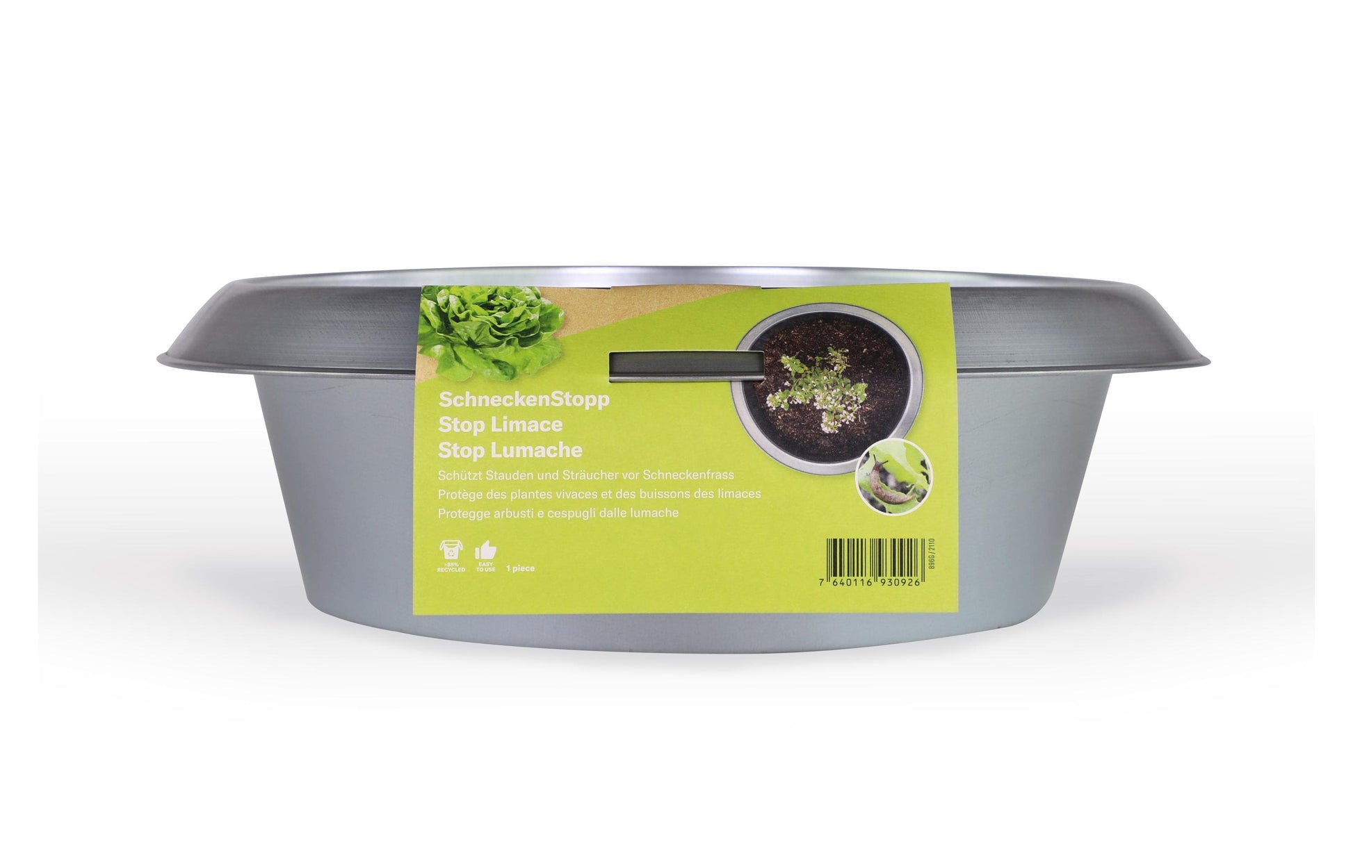 Andermatt Biogarten Insektenfalle – 28 × 13 cm – hellgrau – Stahl – für Schnecken