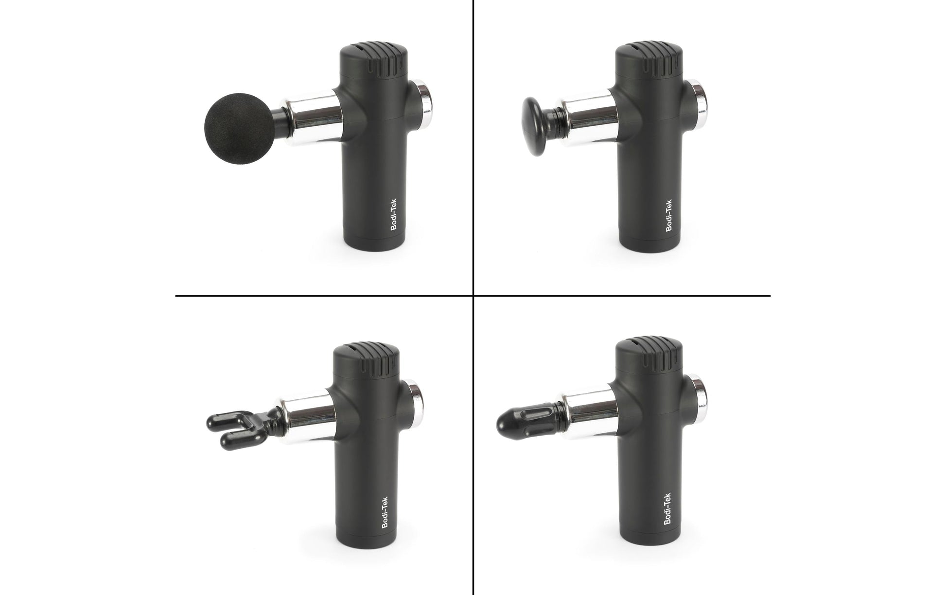 Bodi-Tek Massagepistole – schwarz, akkubetrieben, Vibrationsmassage, für Nacken