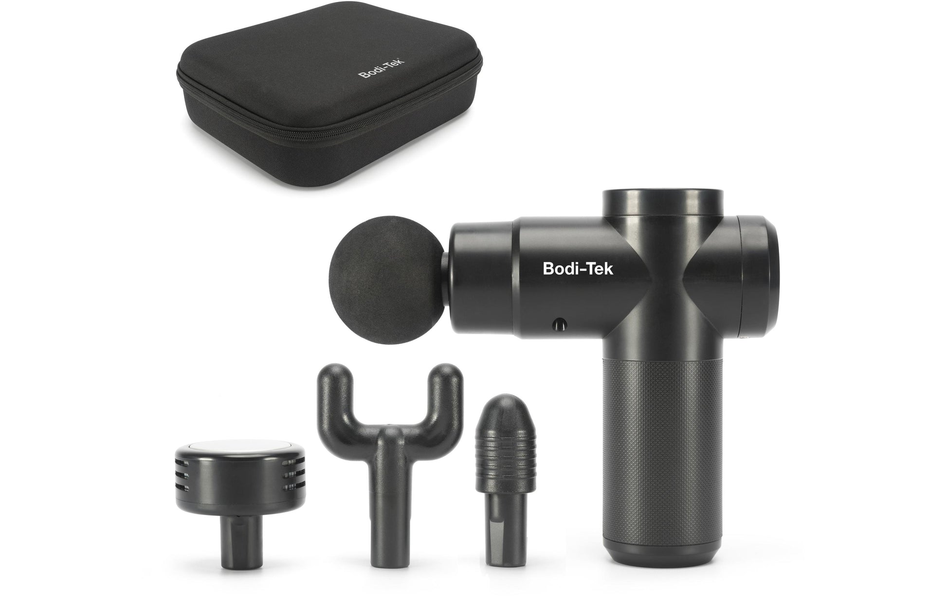Bodi-Tek Massagepistole – Akkubetrieb, Vibrationsmassage, Schwarz