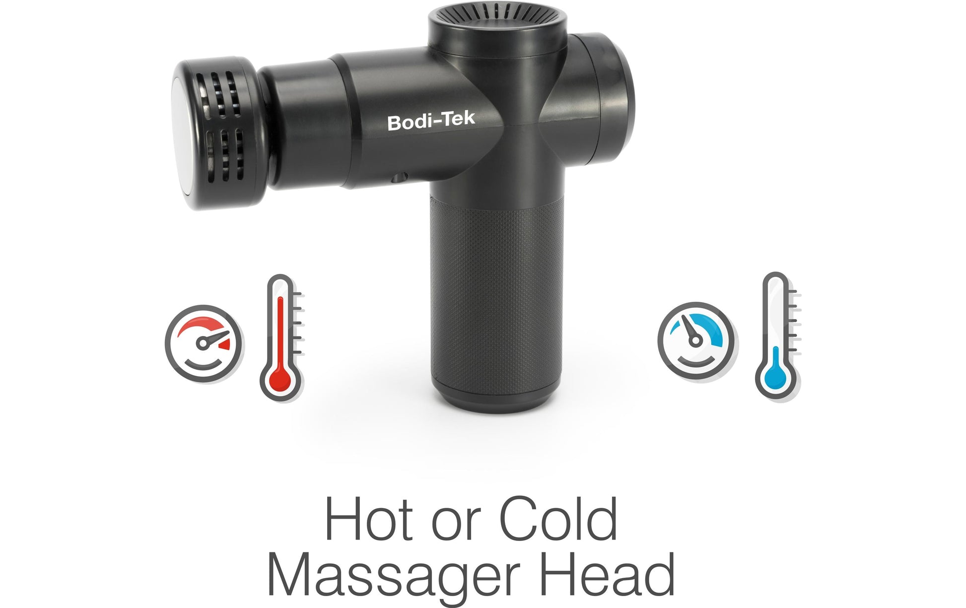 Bodi-Tek Massagepistole – Akkubetrieb, Vibrationsmassage, Schwarz