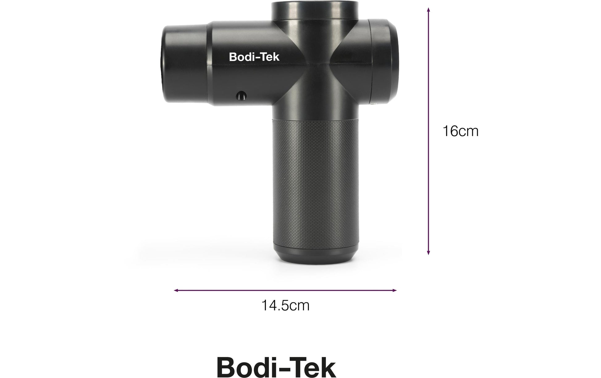 Bodi-Tek Massagepistole – Akkubetrieb, Vibrationsmassage, Schwarz