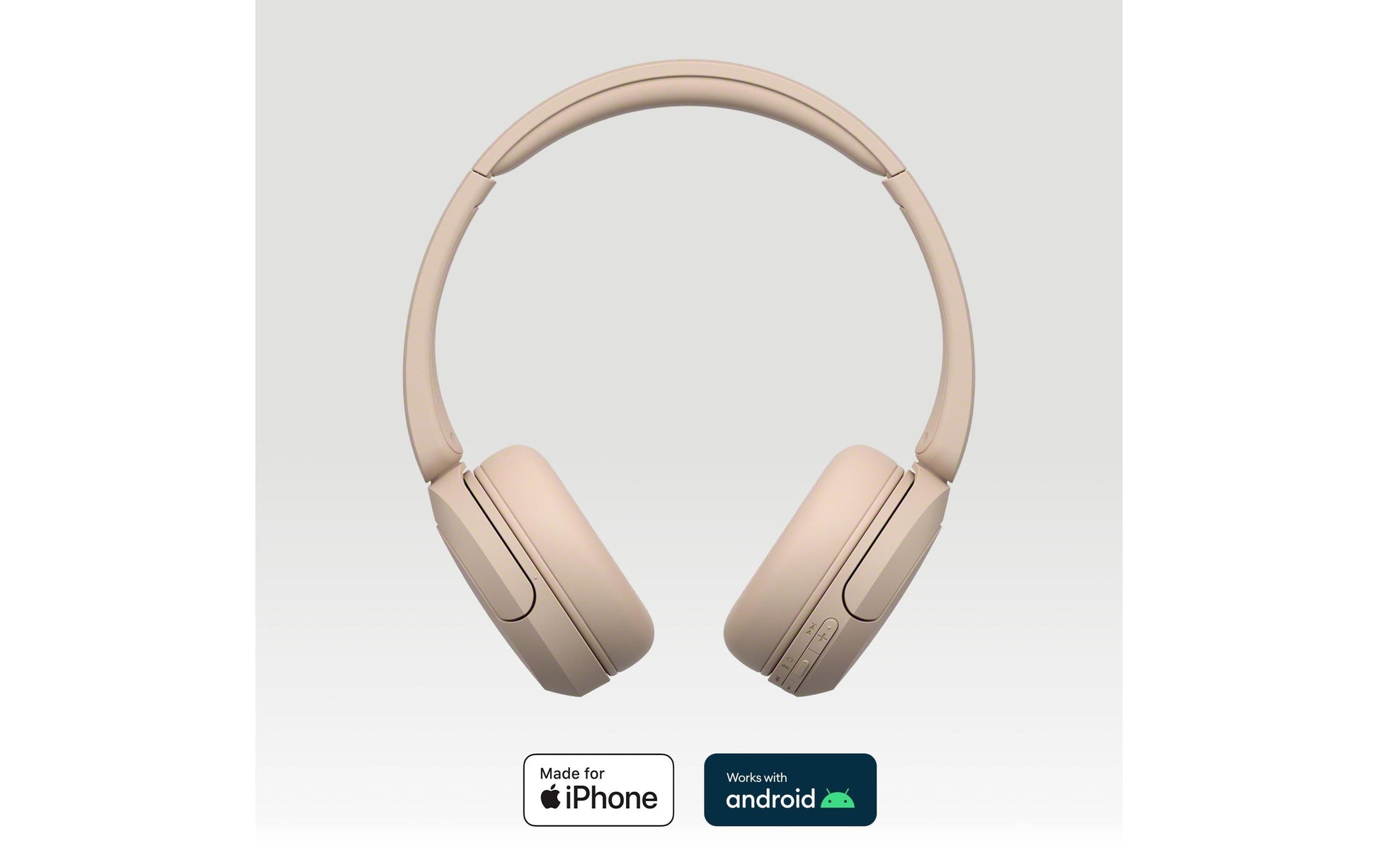 Sony WH-CH520 – On-Ear Headset – Bluetooth 5.2, geschlossen – beige, für Google Assistant/Apple Siri, bis 40 h