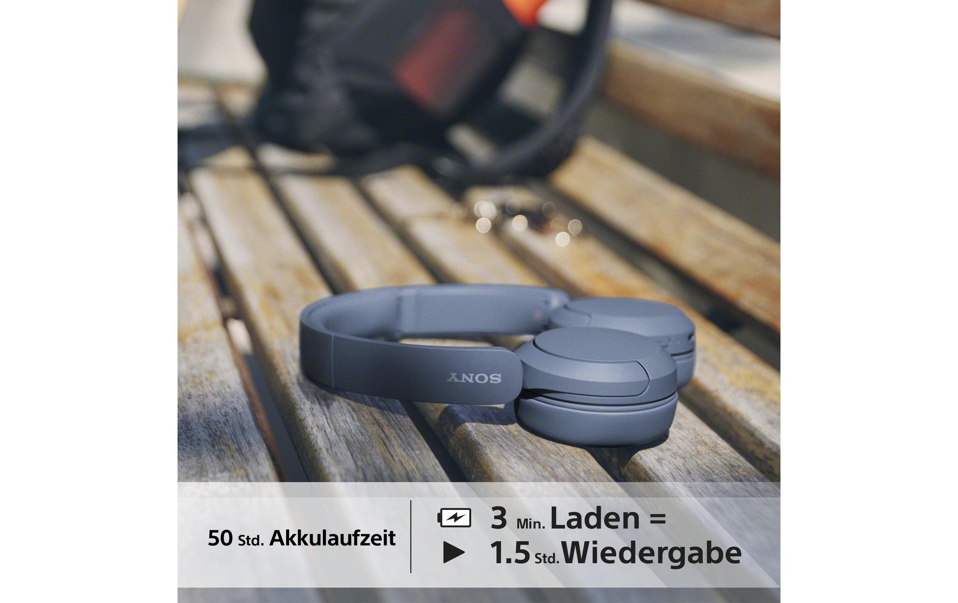 Sony WH-CH520 Over-Ear Kopfhörer – Stereo, BT 5.2, Blau