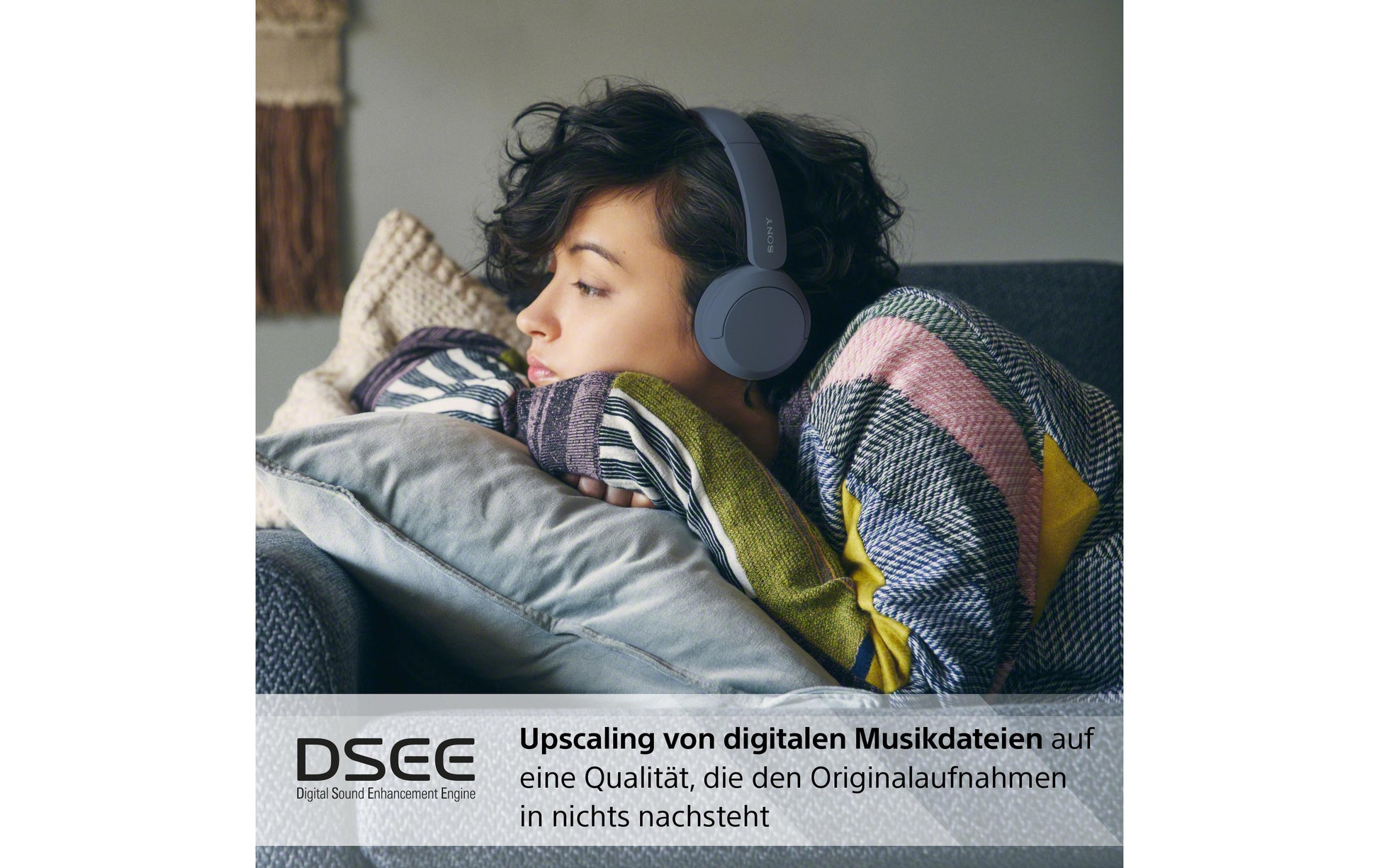 Sony WH-CH520 Over-Ear Kopfhörer – Stereo, BT 5.2, Blau