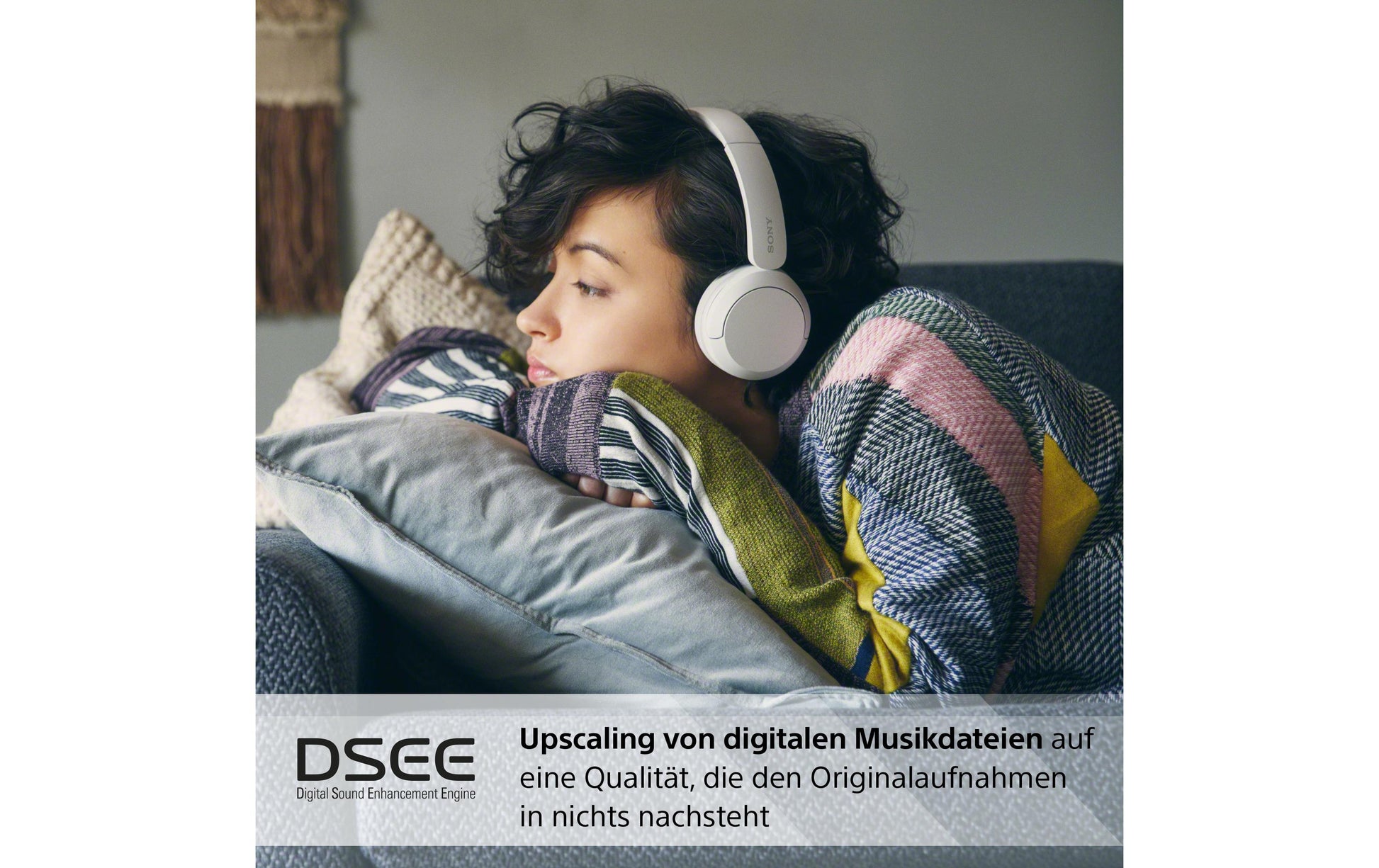 Sony WH-CH520 Over-Ear Kopfhörer – Stereo, BT 5.2, Weiss