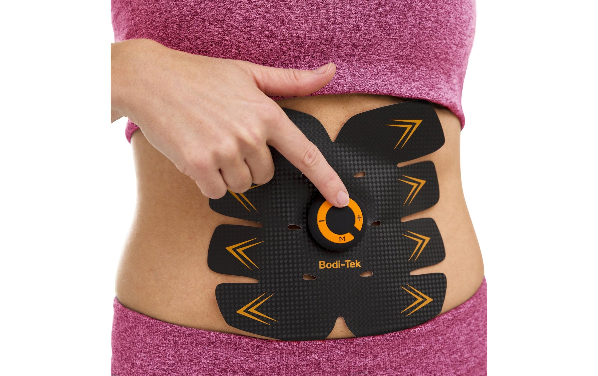 Bodi-Tek EMS-Trainer BT-ABTR5 – 8 Pads, 15 Intensitätsstufen – 19 × 16,5 cm – schwarz