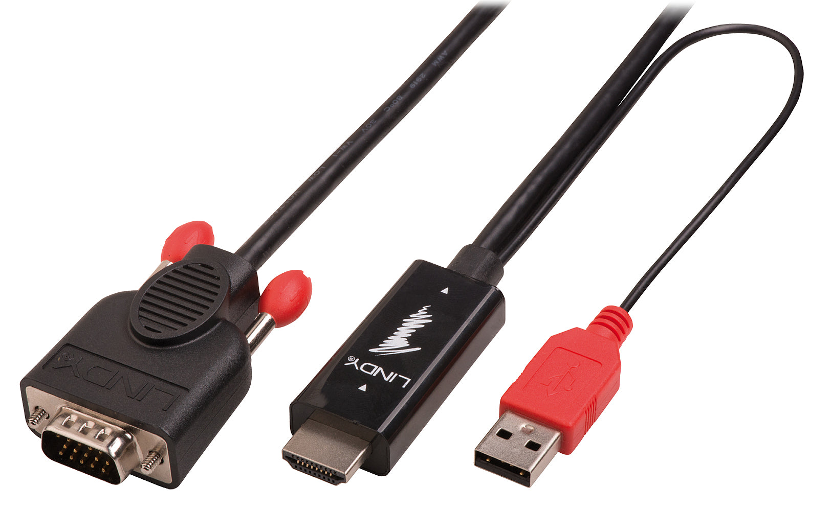 Lindy HDMI (Stecker) auf VGA (Stecker) Adapter, 1 m