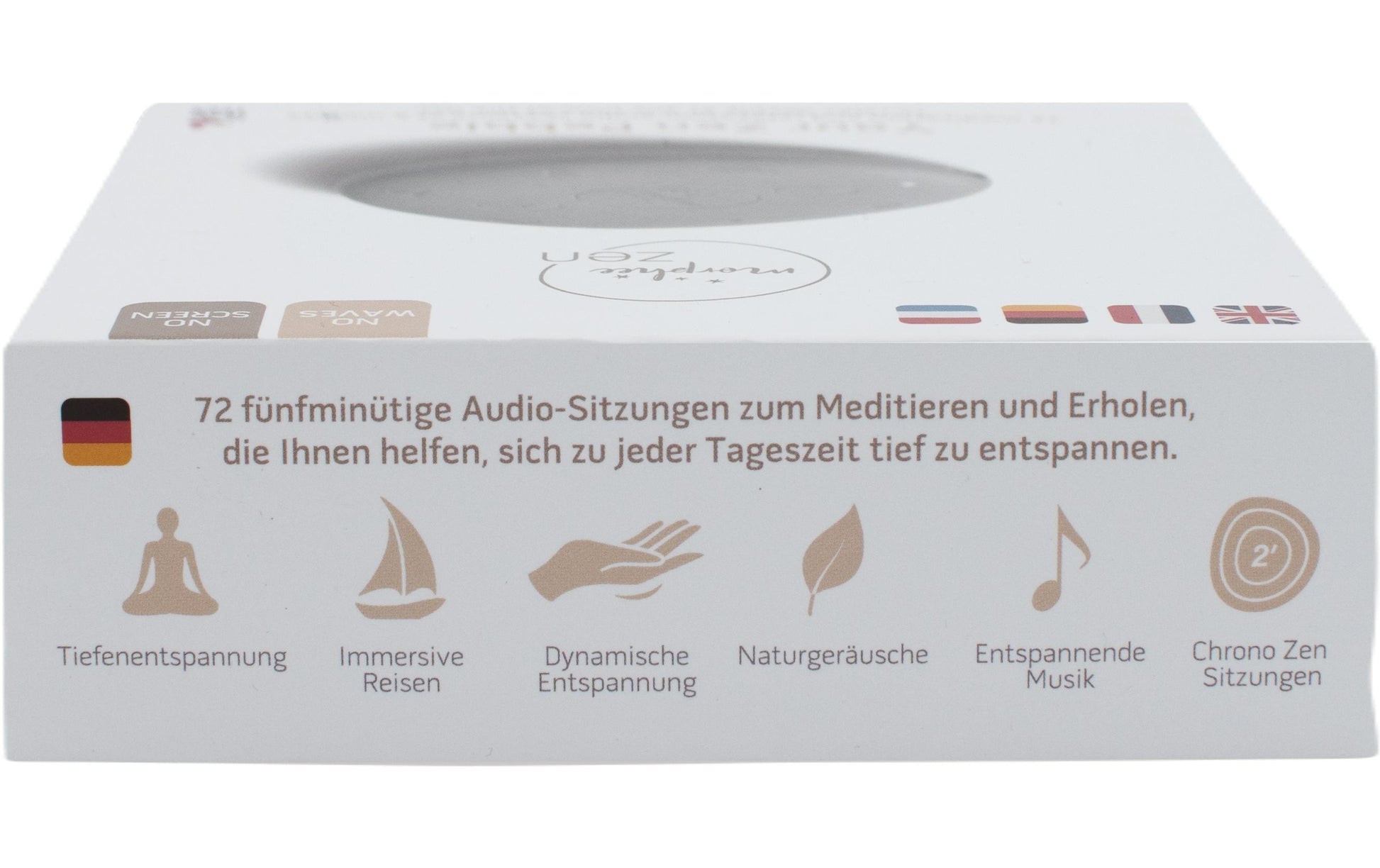 Morphee Morphée Zen – Entspannungsbox, 72 Töne, 1,3 h Akku – Grau