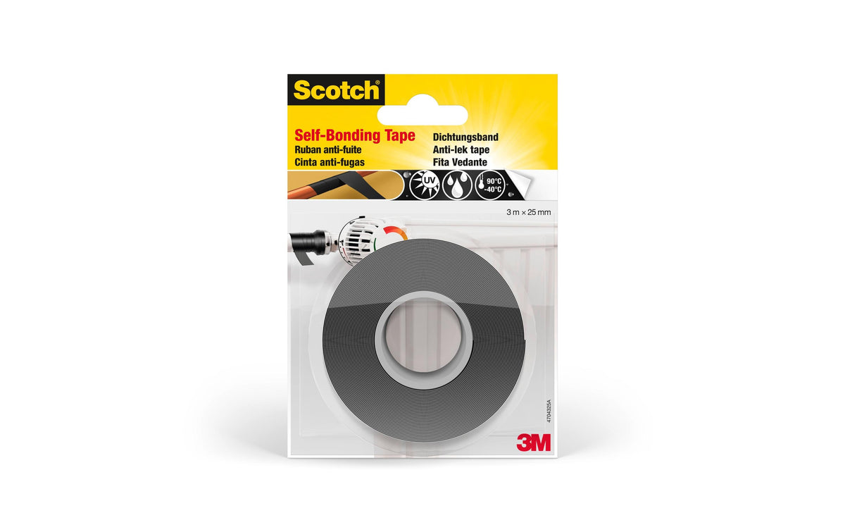 Scotch Dichtungsband 4704 – 25 mm × 3 m – Schwarz